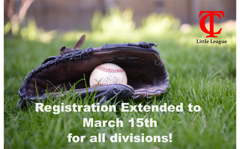 Registration Extended to March 15th